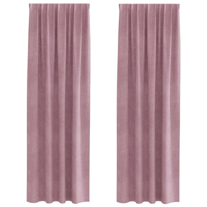 Tende oscuranti 2 pcs Rosa scuro 140 x 225 cm Velluto