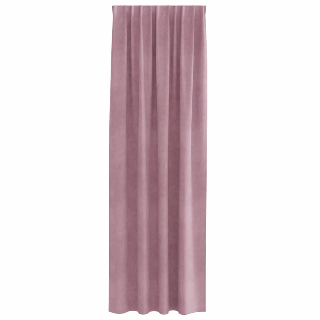Tende con tende 2 pcs Rosa scuro 140 x 260 cm Velluto