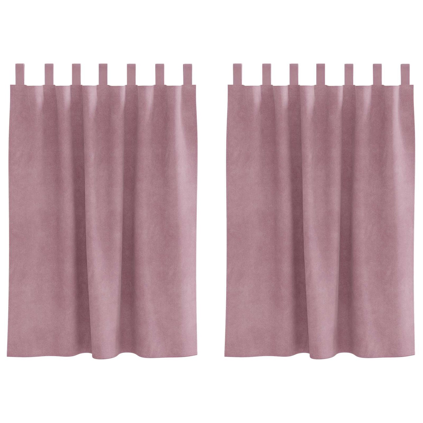 Tende oscuranti 2 pcs Rosa scuro 140 x 140 cm Velluto
