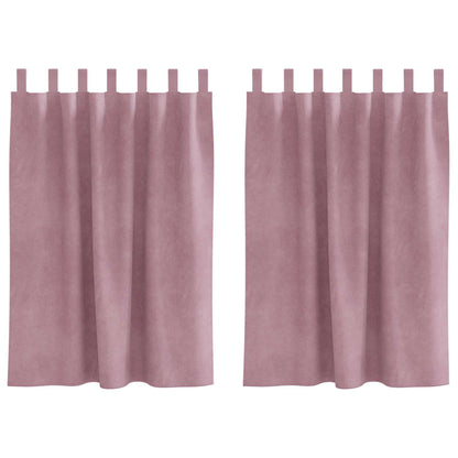 Tende oscuranti 2 pcs Rosa scuro 140 x 140 cm Velluto
