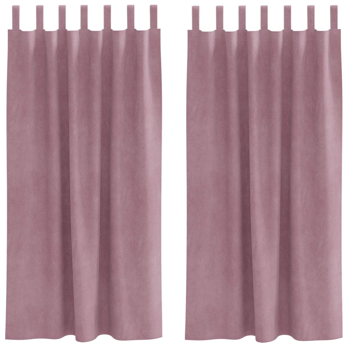 Tende oscuranti 2 pcs Rosa scuro 140 x 175 cm Velluto