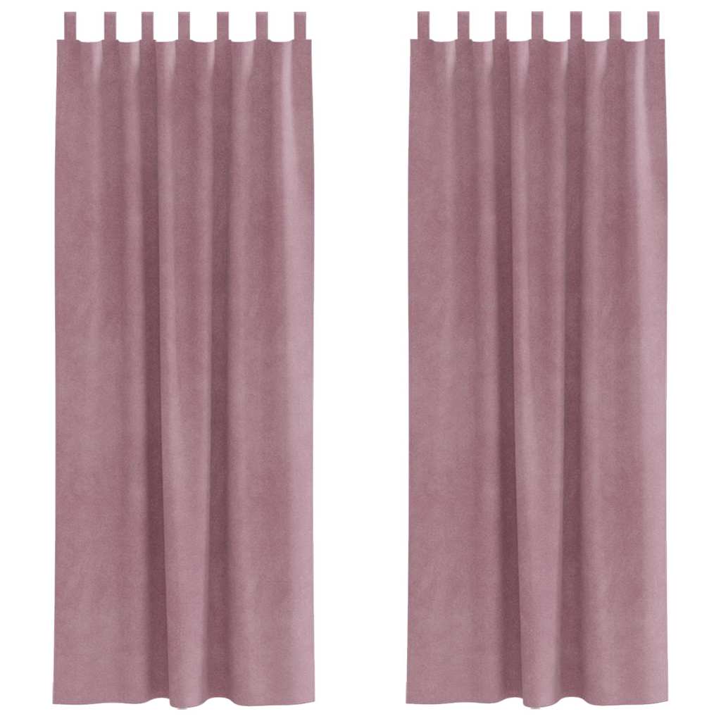 Tende oscuranti 2 pcs Rosa scuro 140 x 225 cm Velluto