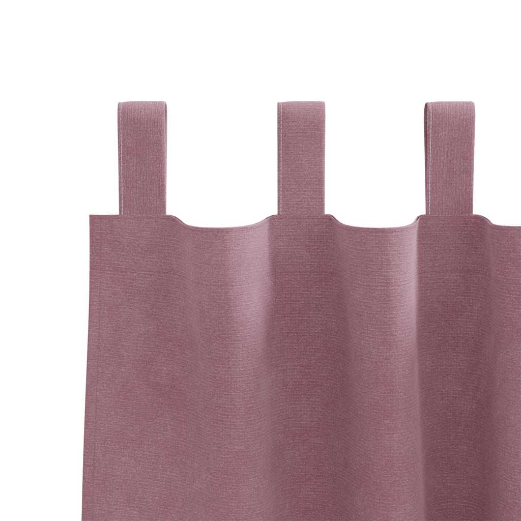Tende oscuranti 2 pcs Rosa scuro 140 x 245 cm Velluto | homemem39