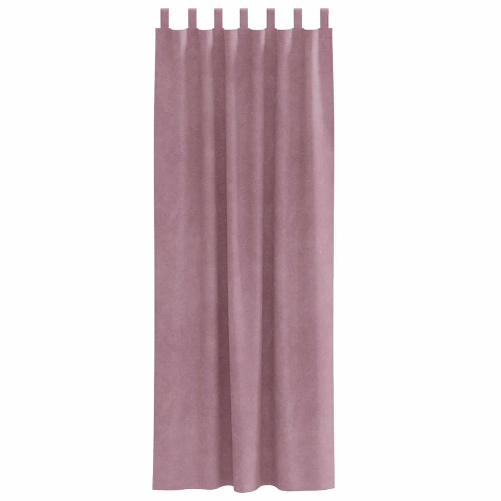 Tende oscuranti 2 pcs Rosa scuro 140 x 245 cm Velluto | homemem39