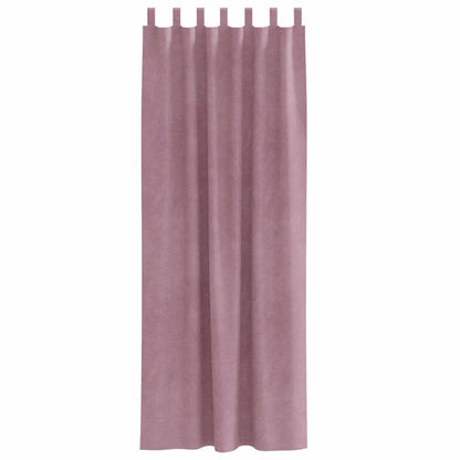 Tende oscuranti 2 pcs Rosa scuro 140 x 245 cm Velluto | homemem39