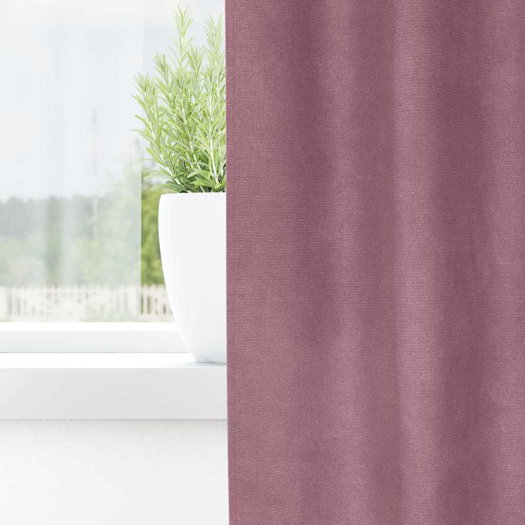 Tende oscuranti 2 pcs Rosa scuro 140 x 260 cm Velluto