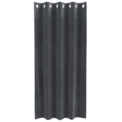 Tende oscuranti 2 pcs Grigio chiaro 140 x 175 cm Velluto | homemem39