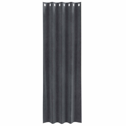 Tende oscuranti 2 pcs Grigio chiaro 140 x 225 cm Velluto | homemem39