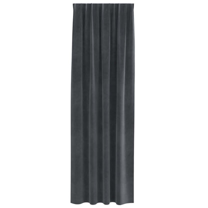 Tende oscuranti 2 pcs Grigio chiaro 140 x 260 cm Velluto | homemem39
