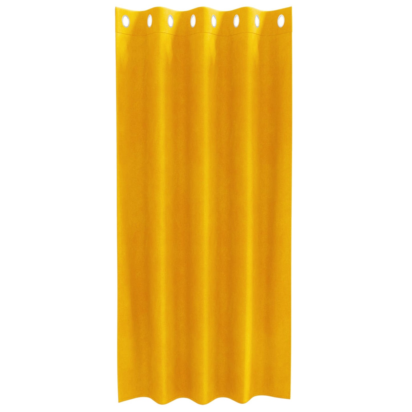 Tende oscuranti 2 pcs Giallo senape 140 x 175 cm Velluto