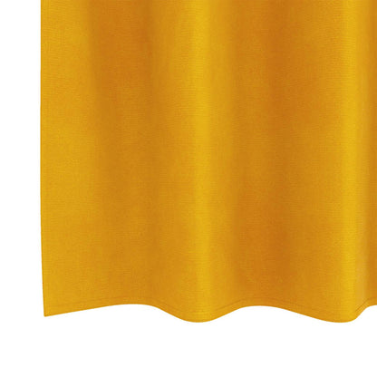 Tende oscuranti 2 pcs Giallo senape 140 x 225 cm Velluto
