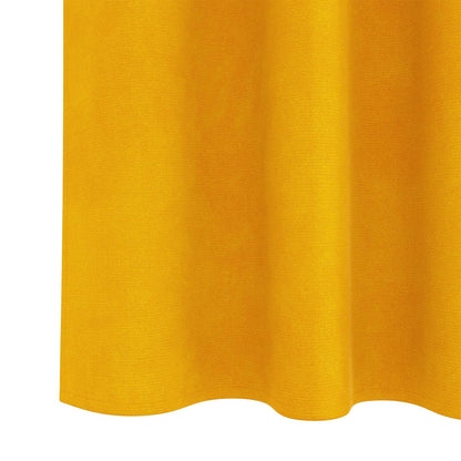 Tende oscuranti 2 pcs Giallo senape 140 x 140 cm Velluto
