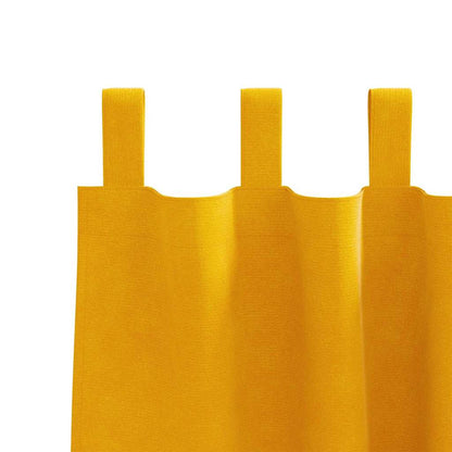 Tende oscuranti 2 pcs Giallo senape 140 x 140 cm Velluto