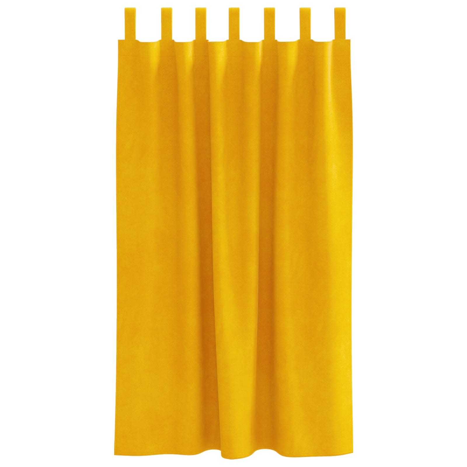 Tende oscuranti 2 pcs Giallo senape 140 x 175 cm Velluto | homemem39