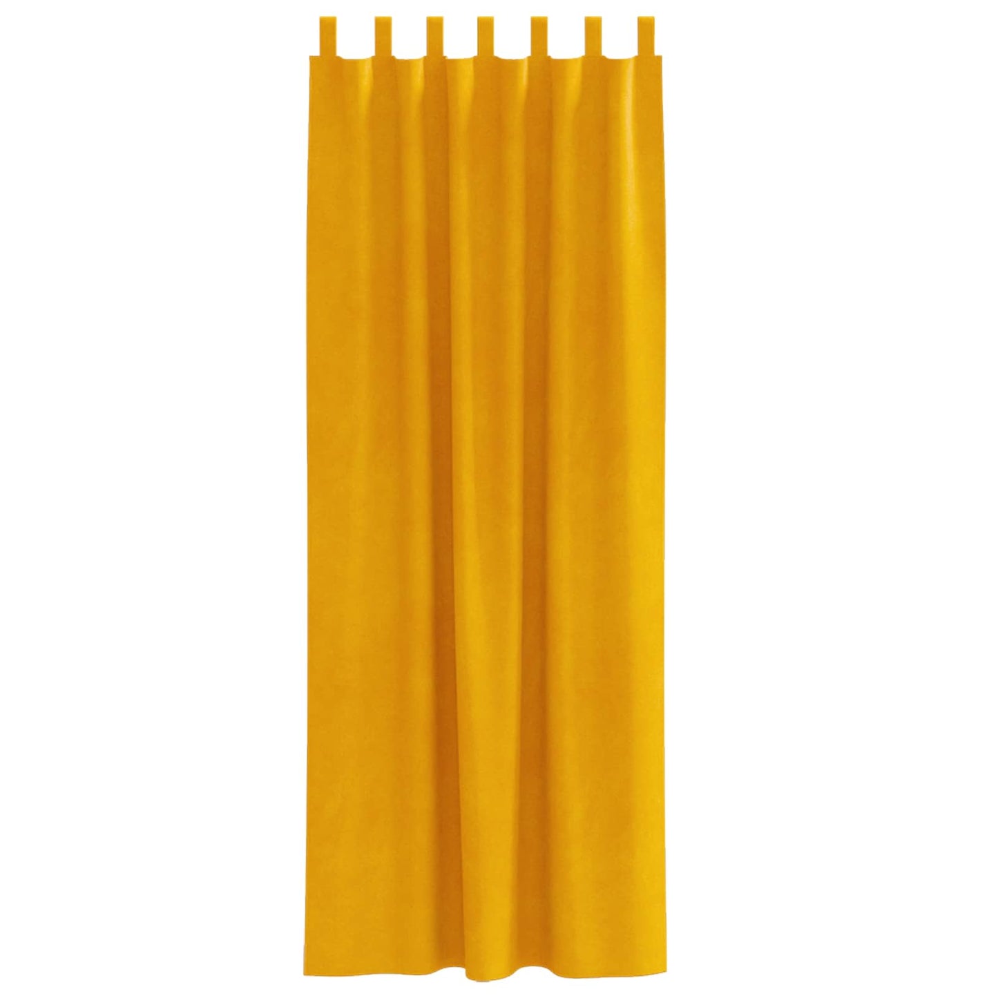 Tende oscuranti 2 pcs Giallo senape 140 x 225 cm Velluto