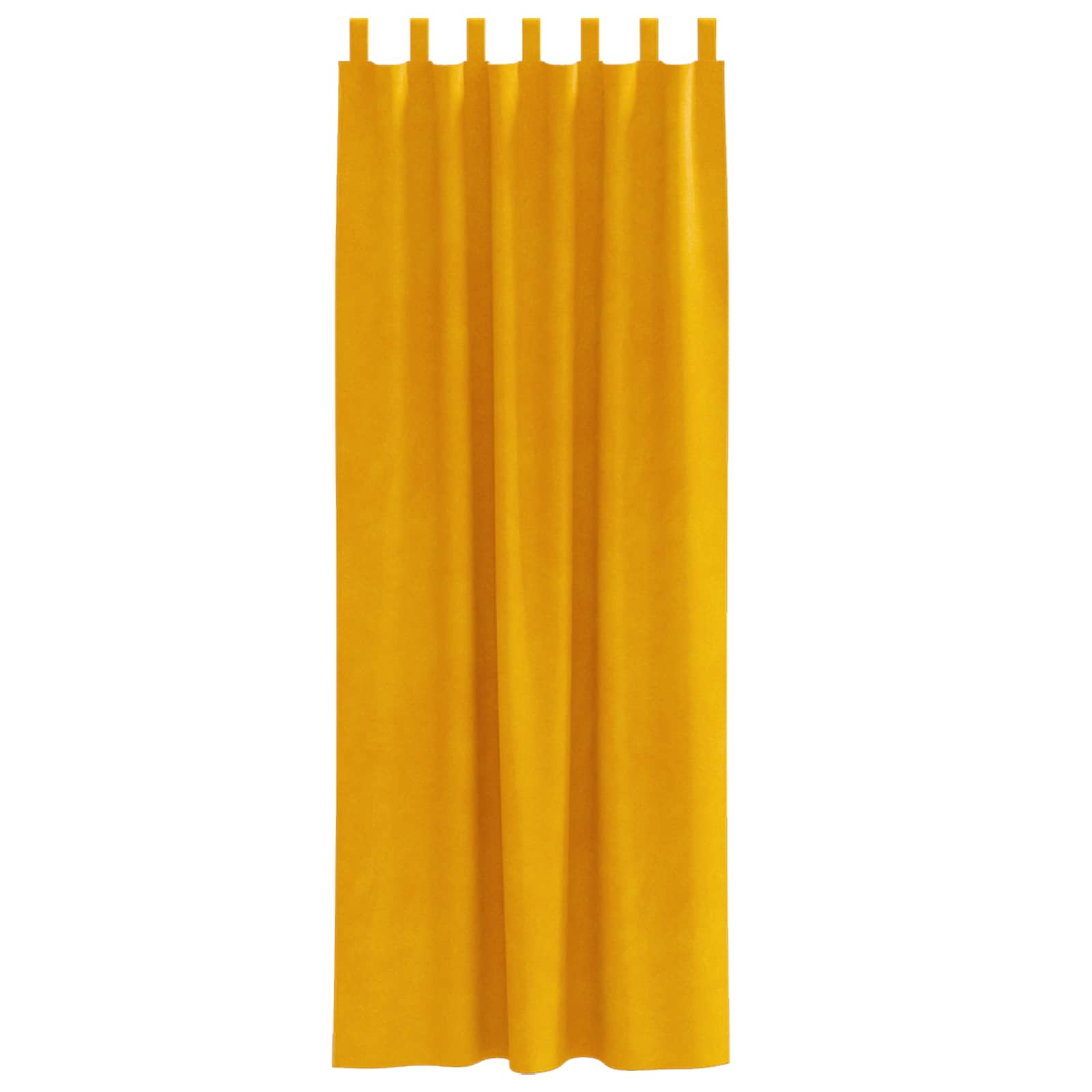 Tende oscuranti 2 pcs Giallo senape 140 x 225 cm Velluto | homemem39
