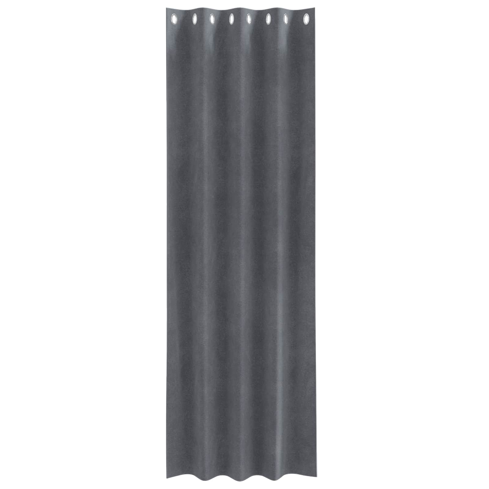 Tende oscuranti 2 pcs Grigio chiaro 140 x 225 cm Velluto | homemem39