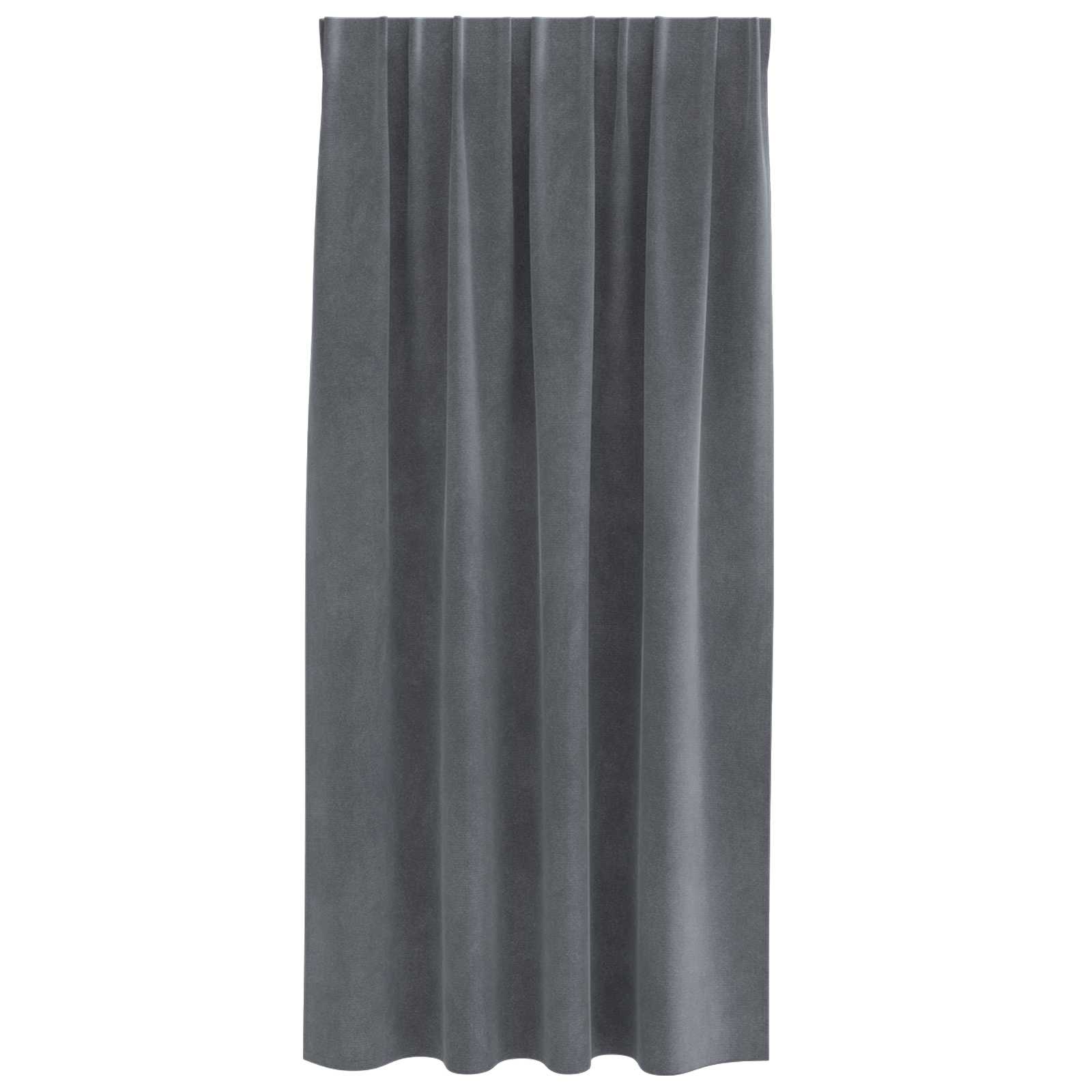 Tende oscuranti 2 pcs Grigio chiaro 140 x 175 cm Velluto | homemem39