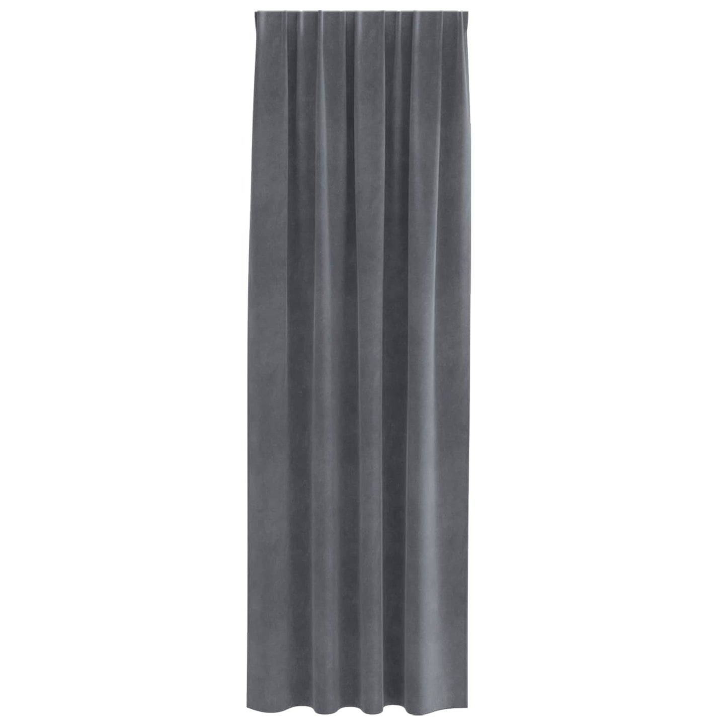Tende oscuranti 2 pcs Grigio chiaro 140 x 225 cm Velluto | homemem39