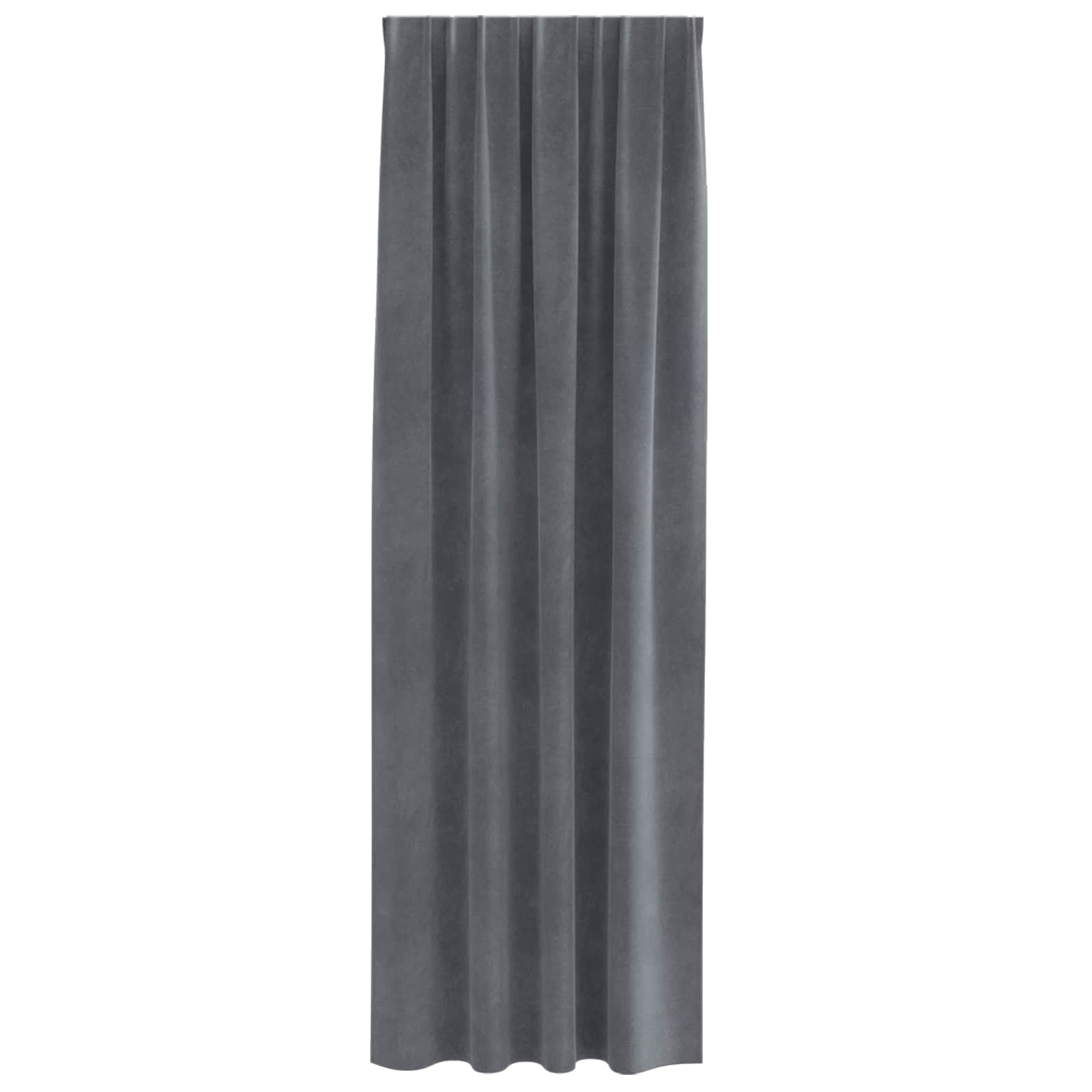 Tende oscuranti 2 pcs Grigio chiaro 140 x 225 cm Velluto | homemem39