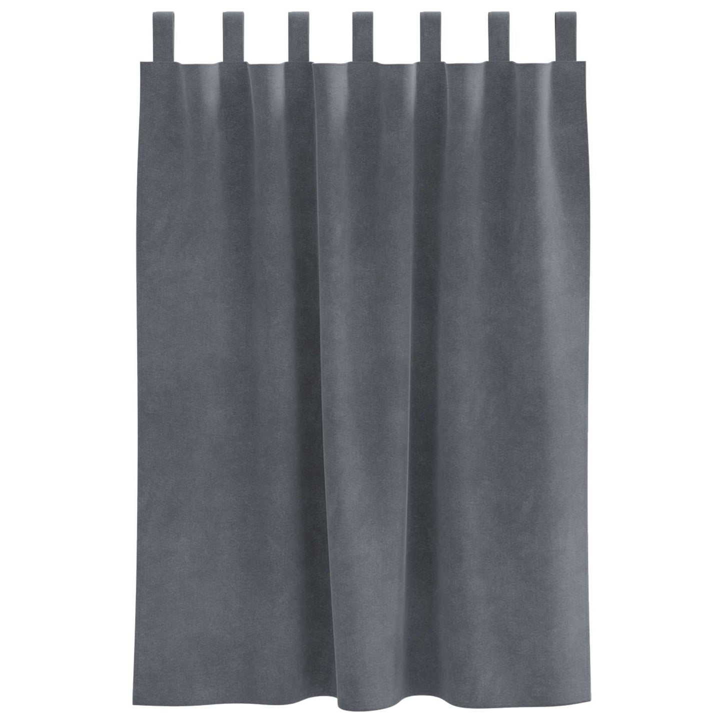 Tende oscuranti 2 pz Grigio chiaro 140 x 140 cm Velluto | homemem39