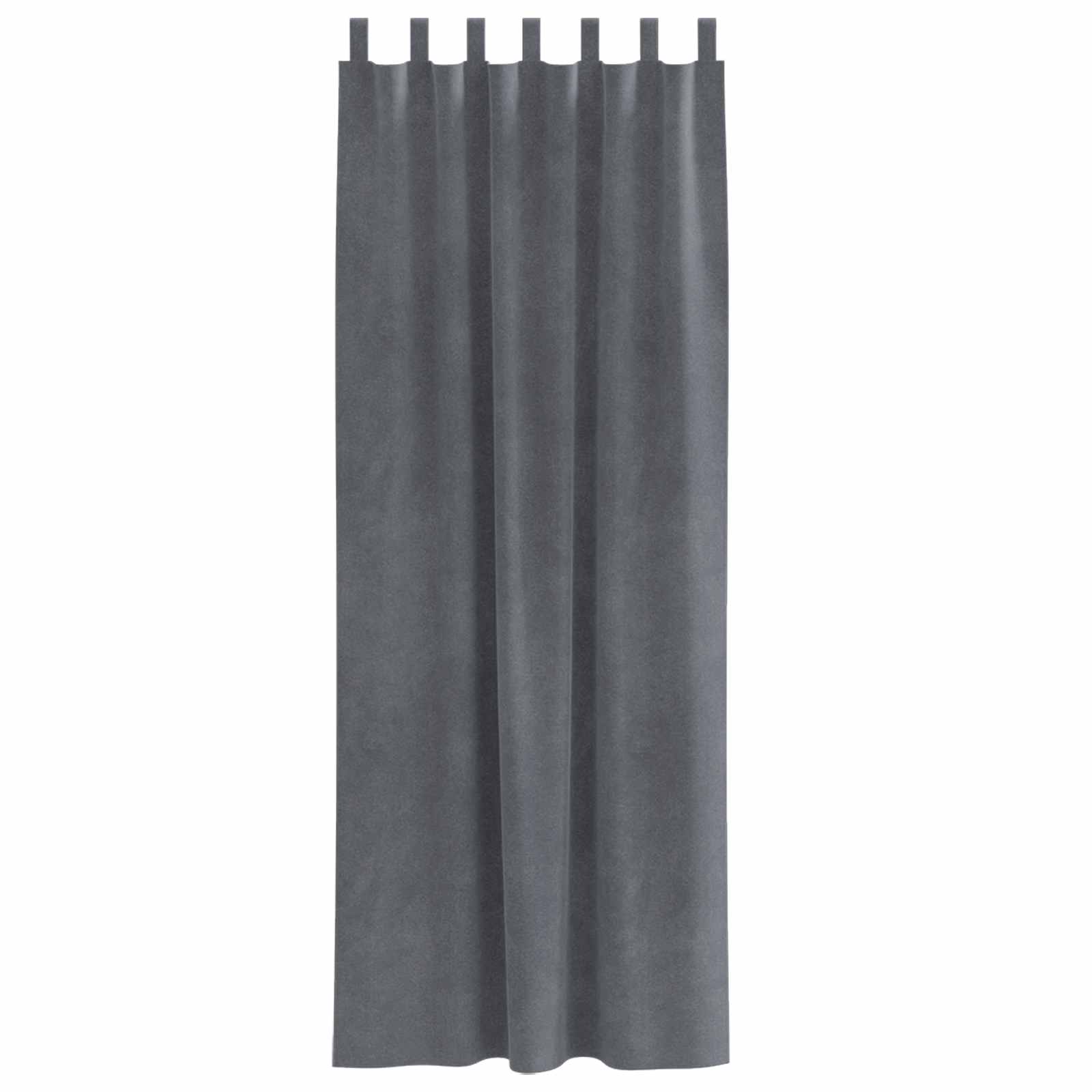 Tende oscuranti 2 pcs Grigio chiaro 140 x 225 cm Velluto | homemem39