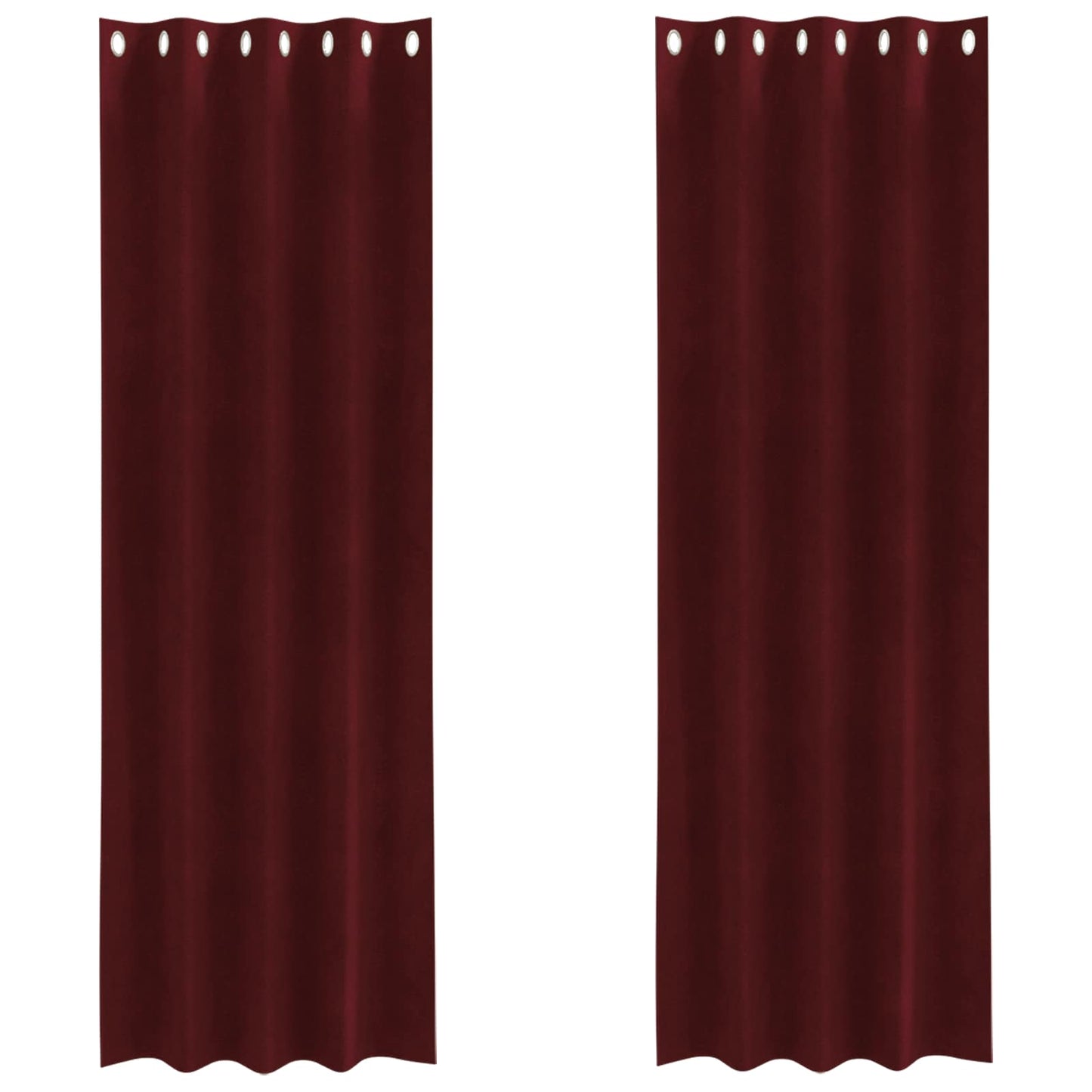Tende oscuranti 2 pcs Rosso Vino 140 x 225 cm Velluto