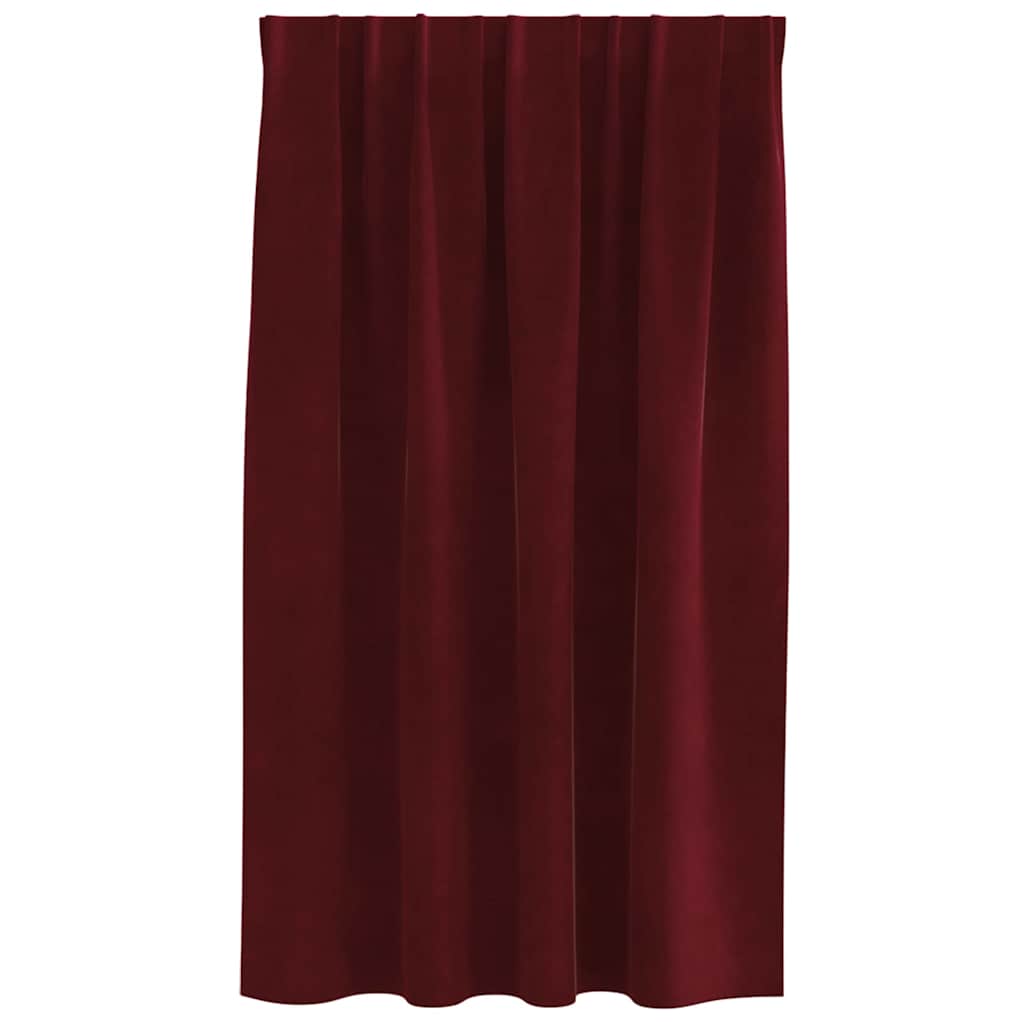 Tende oscuranti 2 pcs Rosso Vino 140 x 140 cm Velluto