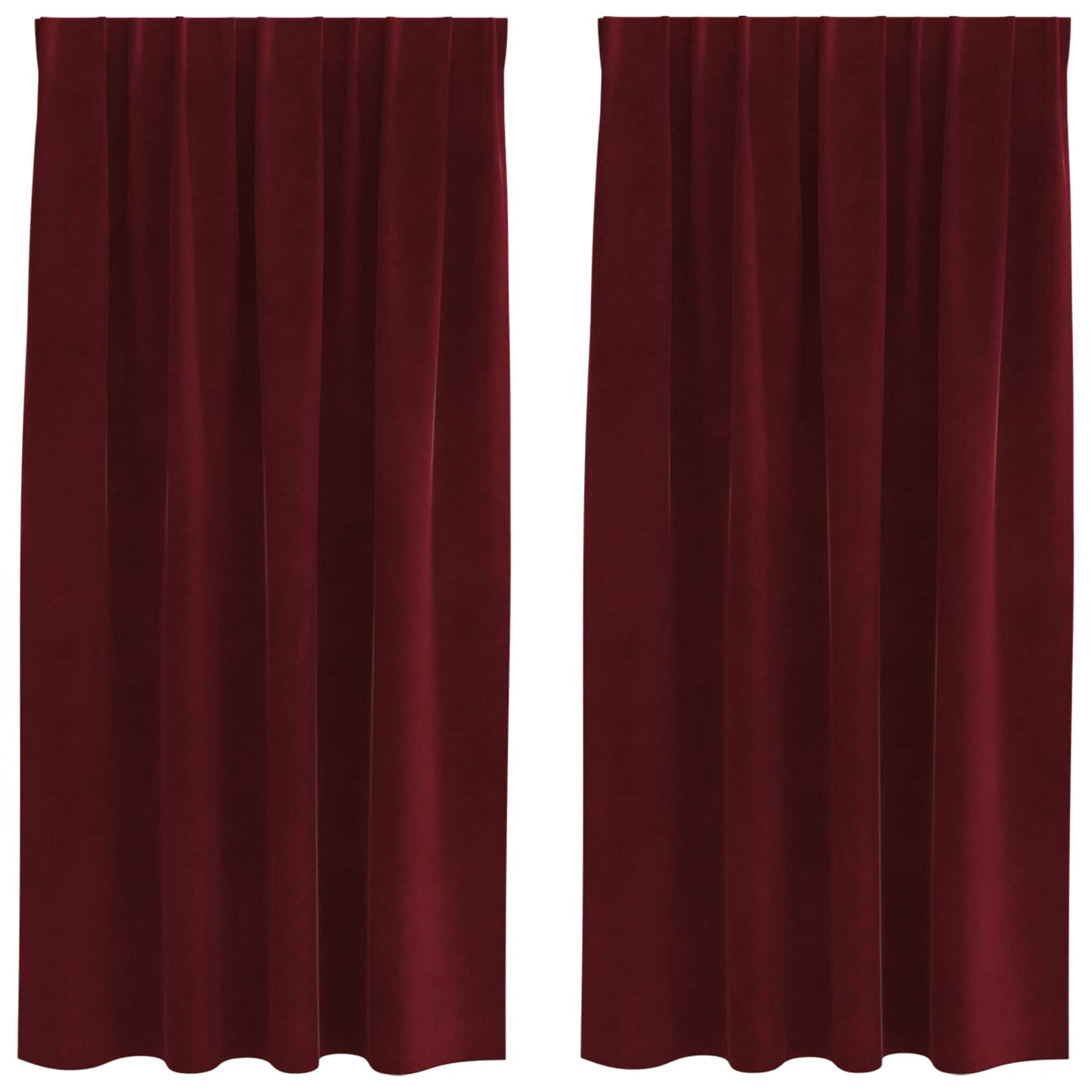 Tende oscuranti 2 pcs Rosso Vino 140 x 175 cm Velluto