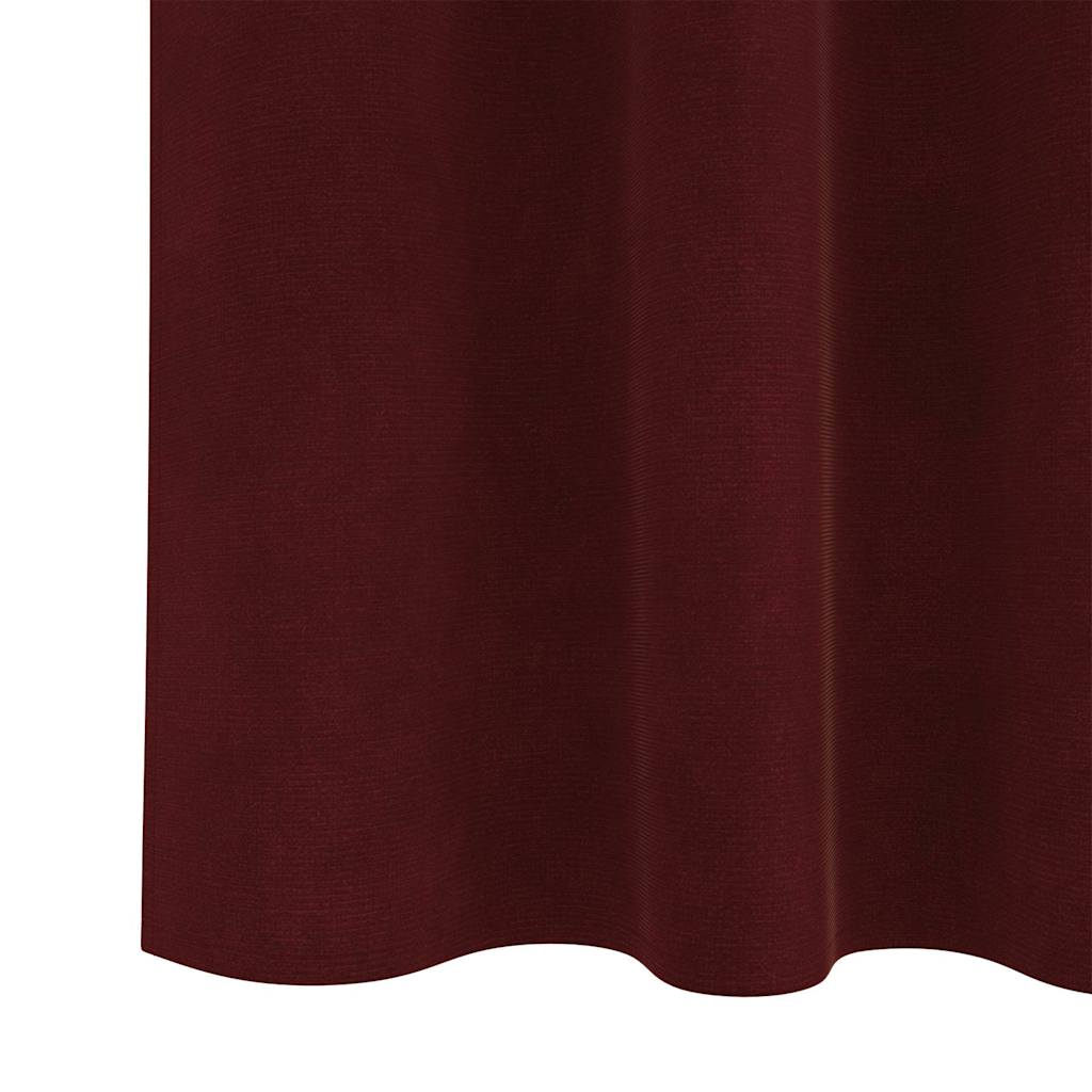 Tende oscuranti 2 pcs Rosso Vino 140 x 245 cm Velluto