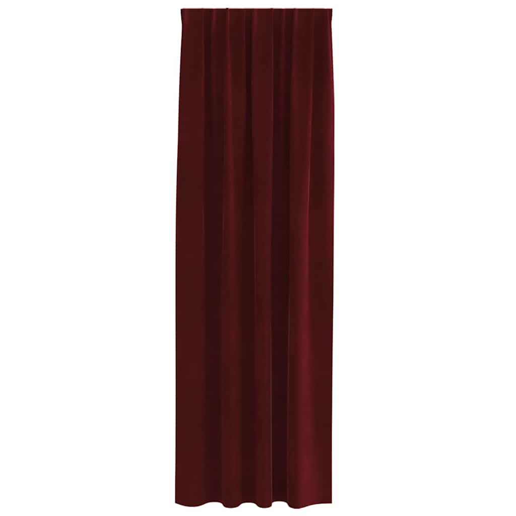 Tende oscuranti 2 pcs Rosso Vino 140 x 245 cm Velluto