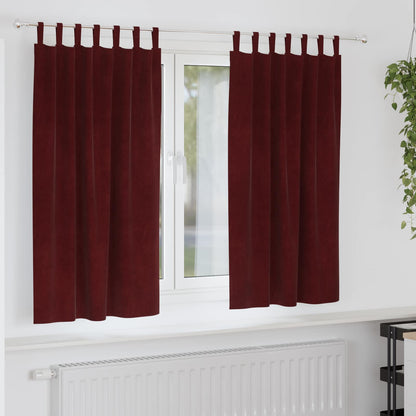 Tende oscuranti 2 pcs Rosso Vino 140 x 175 cm Velluto