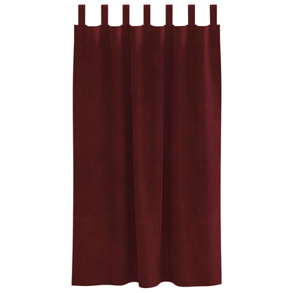 Tende oscuranti 2 pcs Rosso Vino 140 x 175 cm Velluto