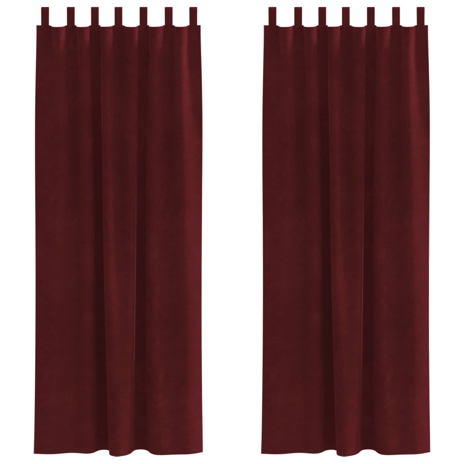Tende oscuranti 2 pcs Rosso Vino 140 x 225 cm Velluto | homemem39