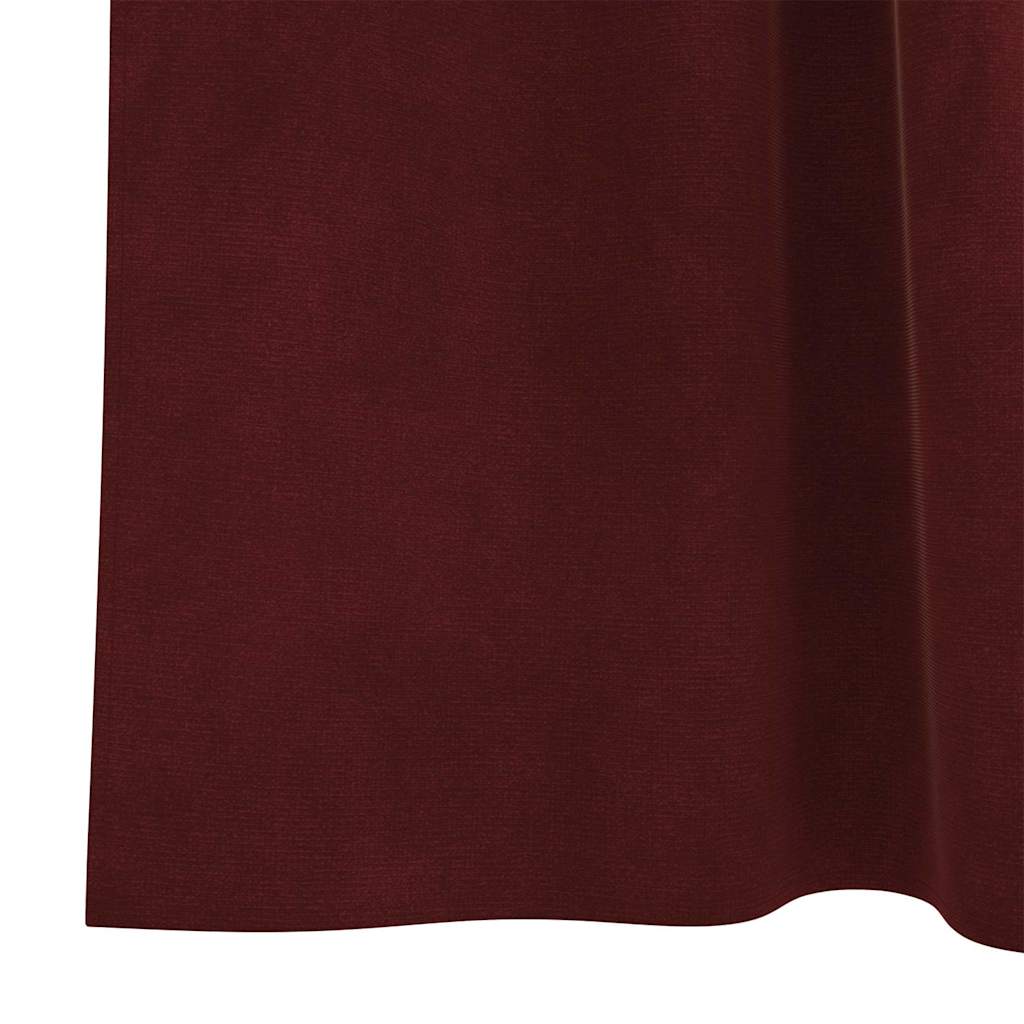 Tende oscuranti 2 pcs Rosso Vino 140 x 260 cm Velluto