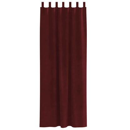 Tende oscuranti 2 pcs Rosso Vino 140 x 260 cm Velluto