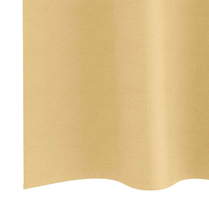 Tende Blackout con Anelli 2 pcs Beige 225 x 140 cm Poliestere | homemem39