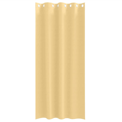 Tende Blackout con Anelli 2 pcs Beige 245 x 140 cm Poliestere