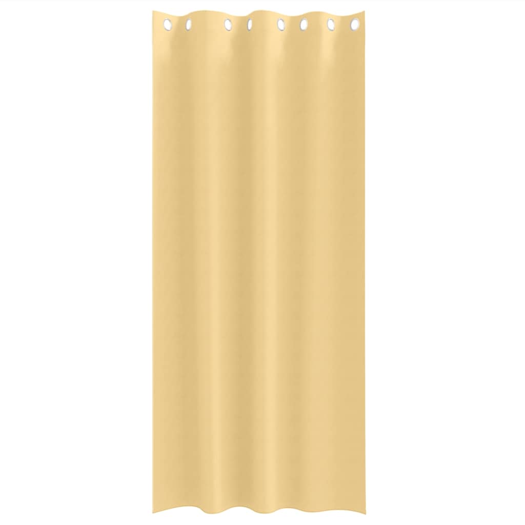 Tende Blackout con Anelli 2 pcs Beige 260 x 140 cm Poliestere | homemem39