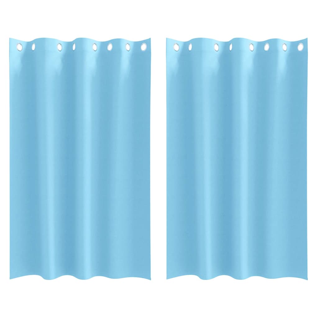 Tende Blackout con Anelli 2 pcs Blu Chiaro 175 x 140 cm | homemem39