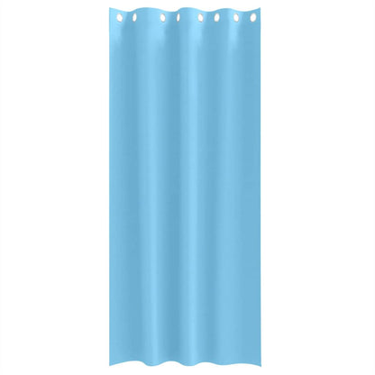 Tende Blackout con Anelli 2 pcs Blu Chiaro 260 x 140 cm | homemem39