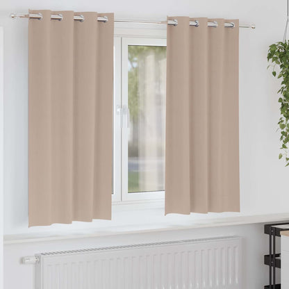 Tende Blackout con Anelli 2 pcs Talpa 175 x 140 cm Poliestere | homemem39