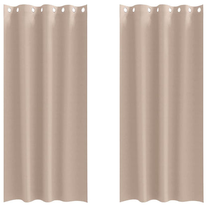 Tende Blackout con Anelli 2 pcs Talpa 225 x 140 cm Poliestere | homemem39