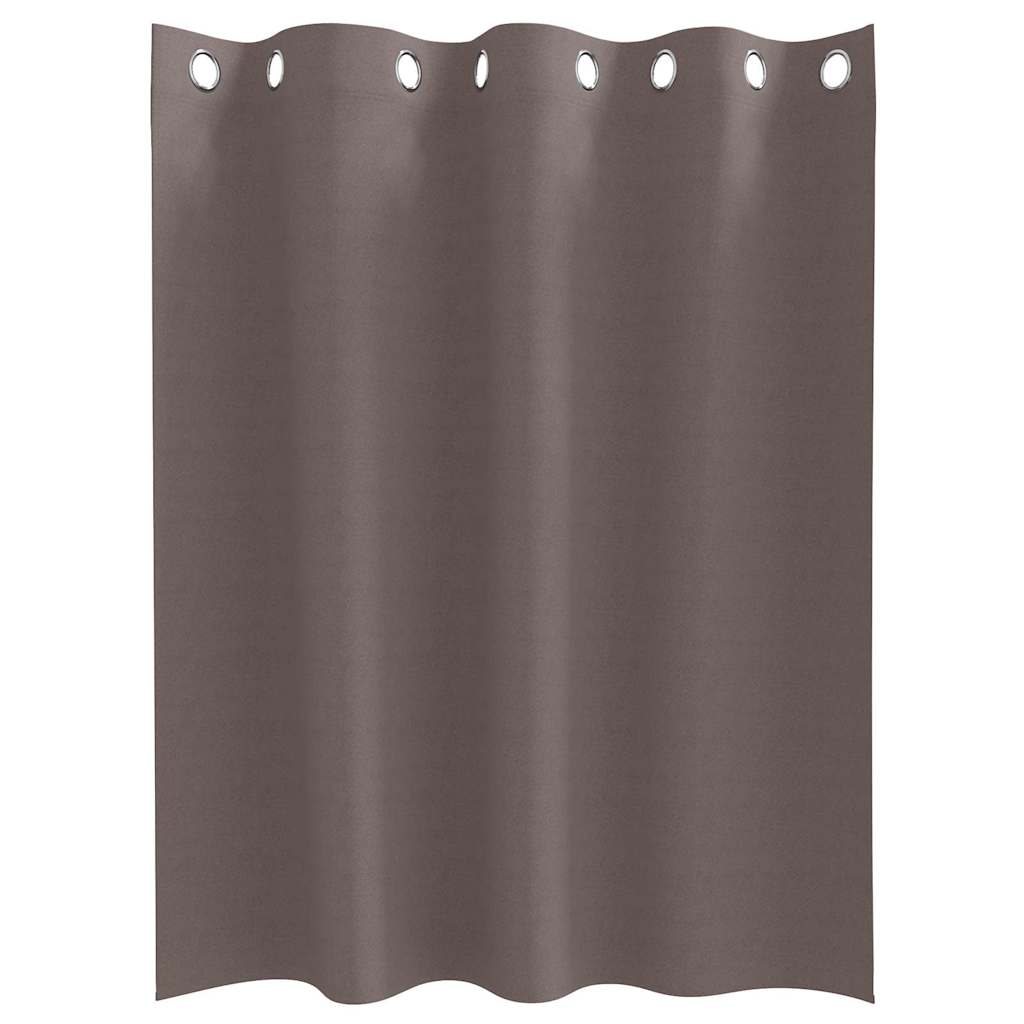 Tende Blackout con Anelli 2 pcs Marrone Scuro 140 x 140 cm | homemem39