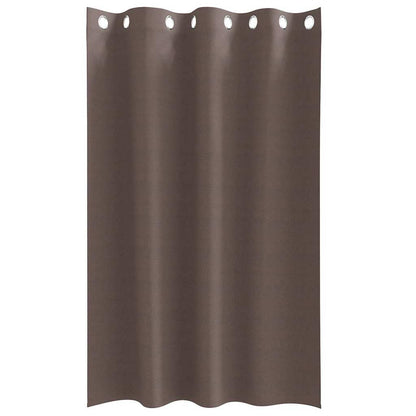 Tende Blackout con Anelli 2 pcs Marrone Scuro 175 x 140 cm | homemem39