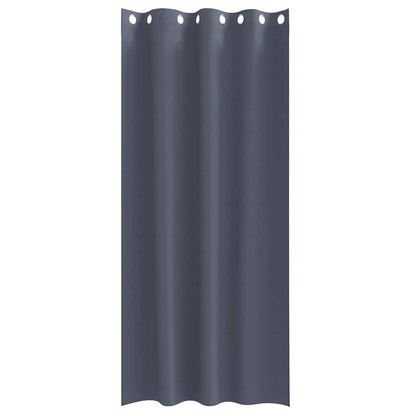Tende Blackout con Anelli 2 pcs Antracite 260 x 140 cm | homemem39