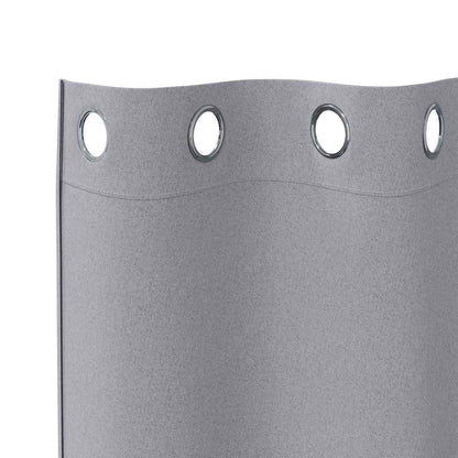 Tende Blackout con Anelli 2 pcs Grigio chiaro 175 x 140 cm | homemem39