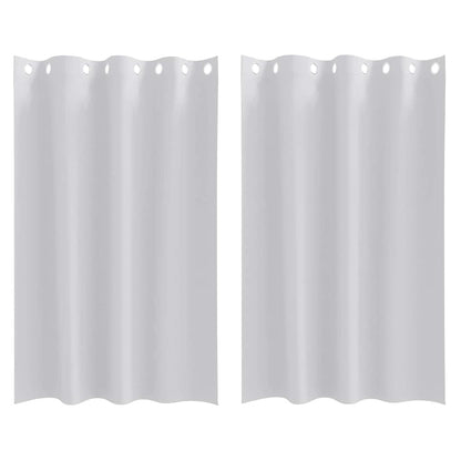 Tende Blackout con Anelli 2 pcs Grigio Chiaro 175 x 140 cm | homemem39