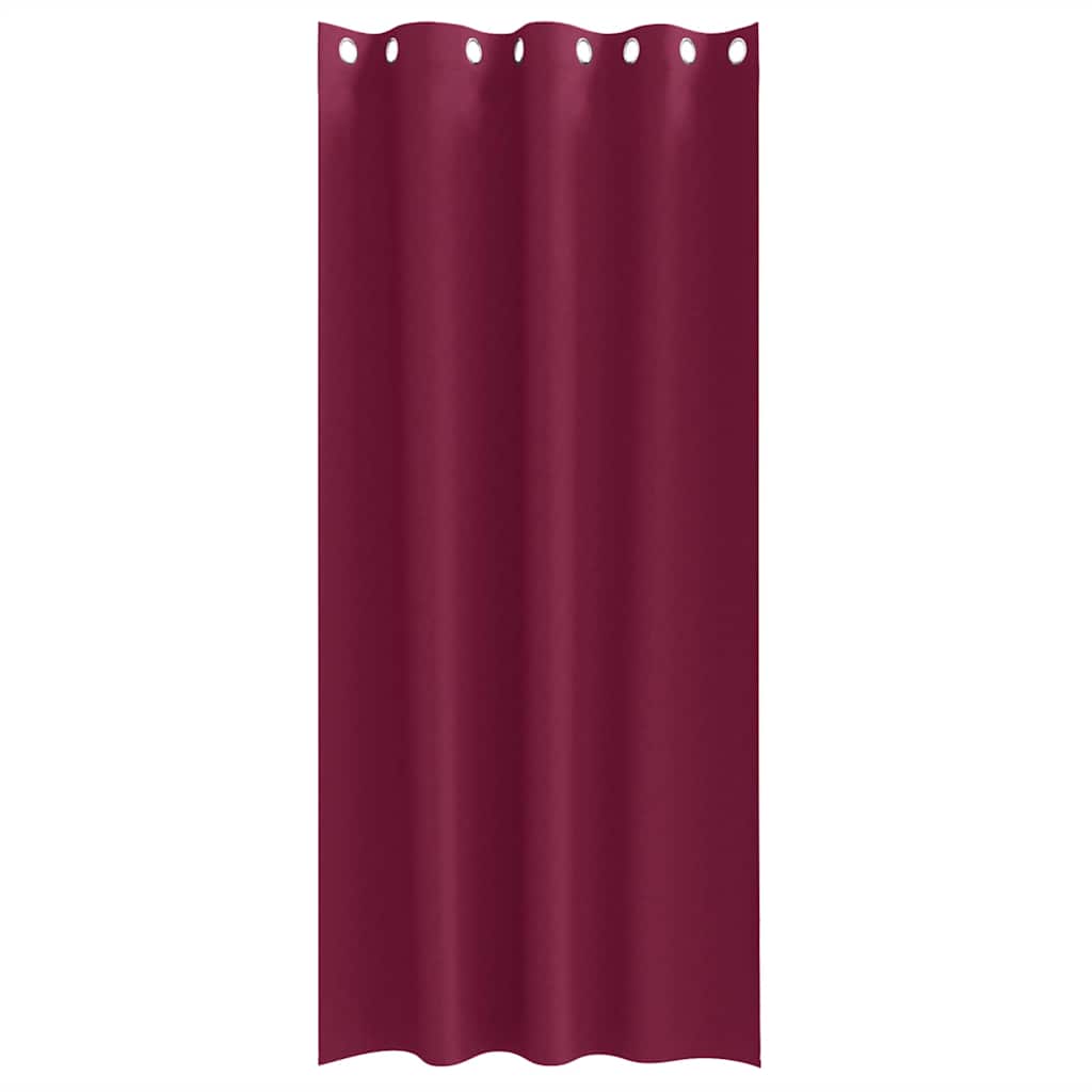 Tende Blackout con Anelli 2 pcs Rosso Vino 245 x 140 cm | homemem39