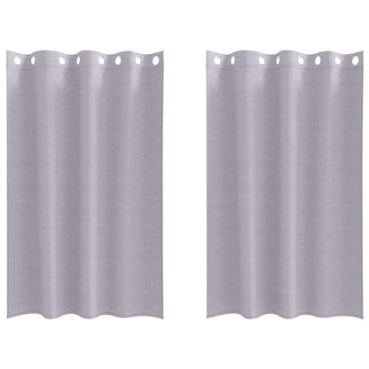 Tende Blackout con Anelli 2 pcs Grigio Metallico 175 x 140 cm | homemem39
